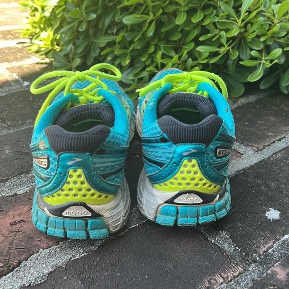Brooks Adrenaline GTS 14 blue & green sneakers  Size 9 - Picture 4 of 10